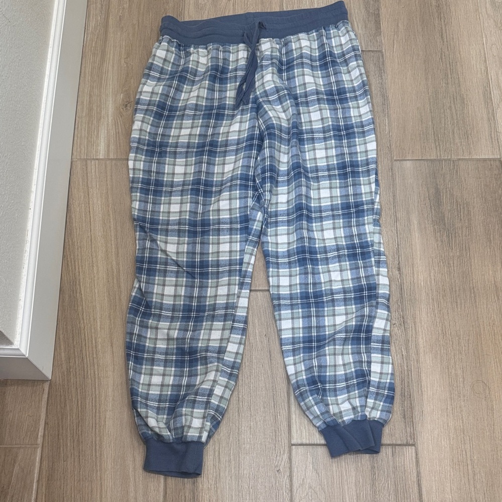 Free Press Blue Plaid Pajama Pants